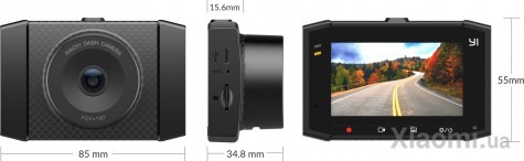 Автомобильный видеорегистратор Xiaomi YI Ultra Dash Camera Black (YI-89112) International Edition
